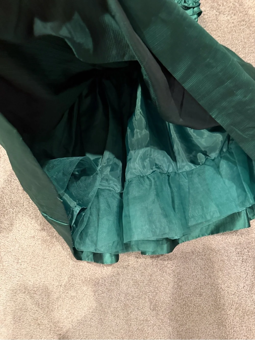 Janie and Jack Girls 3 Emerald Green Holiday Party Dress Bow Christmas